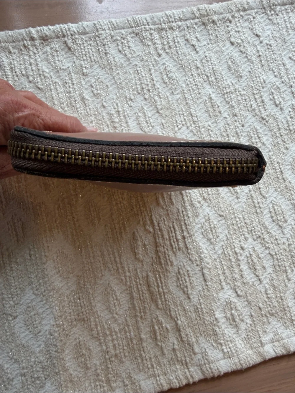 Patrica Nash EUC  Brown Leather Wristlet